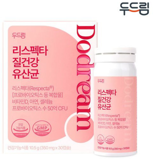 [두드림] 리스펙타 질 건강 생유산균 30캡슐 X 1박스 (1개월분)