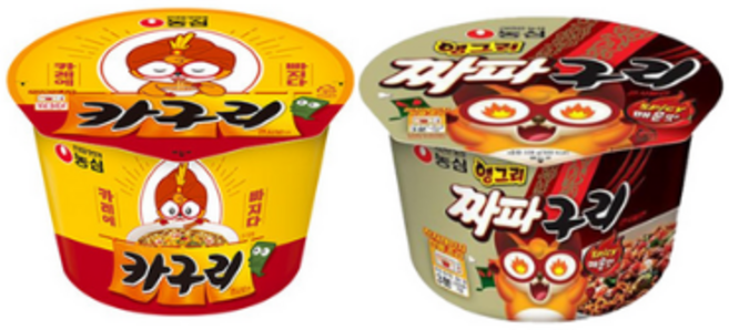 카구리라면 8컵 짜파구리 8컵 총16컵, 16개