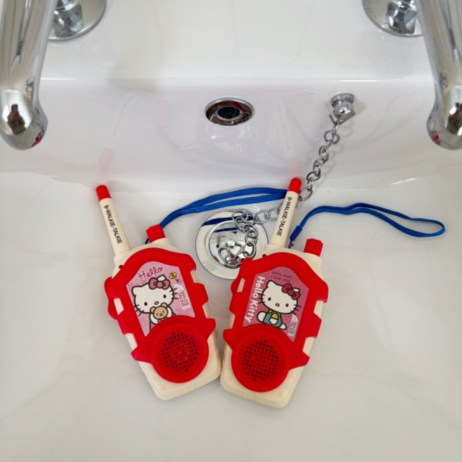 헬로키티 무전기set 키링 열쇠고리 인형키링 가방꾸미기 백참