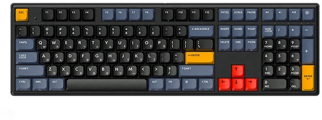 한성컴퓨터 동그리 8K 유무선 키보드, VENUS NAVY(45g), GK898B PRO, 무접점