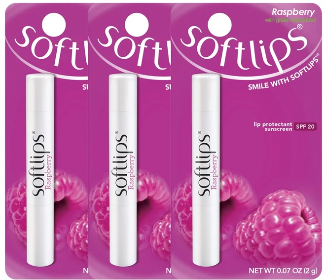 멘소래담 립 립밤 립케어 입술 보호제 소프트립스 라즈베리 2.0g / 바닐라 2.0g / 워터멜론 2.0g, 2g, 3개 - 쿠팡