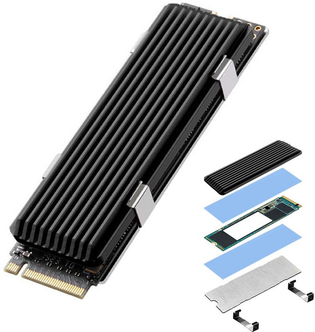 PS5 SSD 방열판 NVMe M.2 알루미늄 메모리방열판, 1개