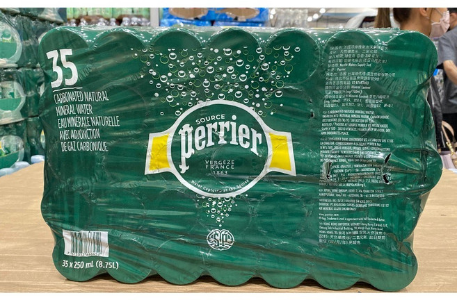 Perrier 沛綠雅 氣泡礦泉水 250毫升 x 35入, 1個, 超商取貨限一件