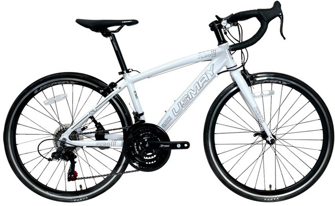 SPORTONE U28 21速 24吋鋁合金彎把公路車小鐵人彎把跑車青少年入門專屬公路車推薦款, 白色, 1個