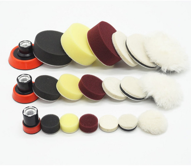 아이언가드 1인치 2인치 3인치 광택 스펀지 폴리싱 백업 전동드릴패드 세트, 3인치광택패드세트