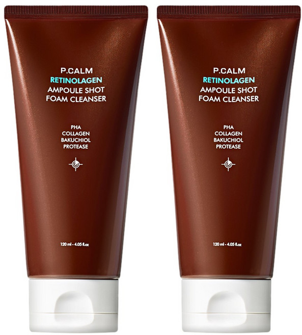 피캄 레티놀라겐 앰플샷 폼클렌저, 2개, 120ml