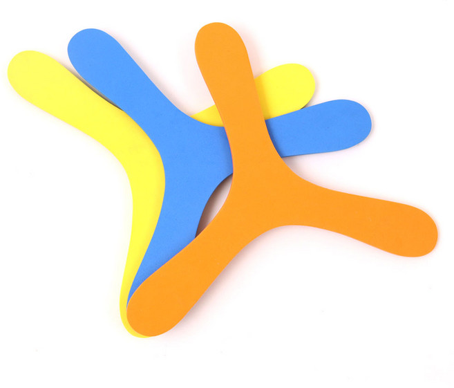 EVA 부메랑 안전 날리기 플라잉 디스크 소프트 색상랜덤 던지기 야외 놀이, 랜덤, 1개