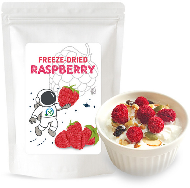 뿌려먹는 요거트&시리얼 토핑용 라즈베리홀, 1개, 30g