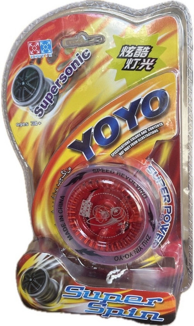 玩具先生 合金發光閃光yoyo溜溜球, 紅色, 1個