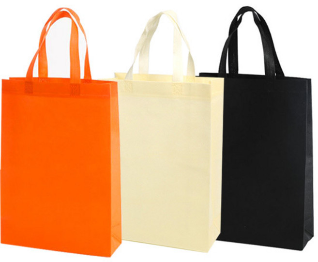 고급형 부직포가방 휴대용 장바구니 보조가방 인쇄가능 소 25x35x10cm, 블랙