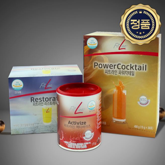 독일PM쥬스 파워칵테일 리스토레이트 액티바이즈 3종세트 영양소 풍부한 멀티비타민 건강식품 1포 3개, 15g