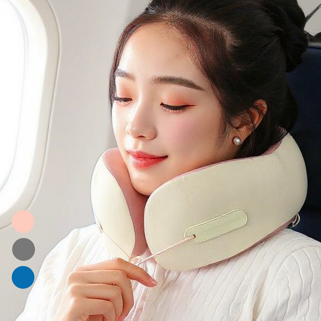잠이솔솔오는 기내용목베개 휴대용 메모리폼 목배게 비행기 넥쿠션 여행용목베개