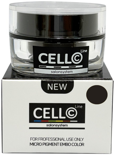 뉴셀라인 엠보용 색소 15ml 블랙브라운 남자 굵은모, 1개