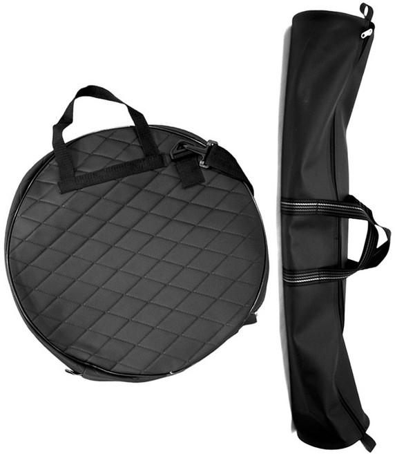 누빔 심벌 케이스 (16인치/18인치 선택)+고급 싱글 심벌 스탠드 가방 세트, 1개