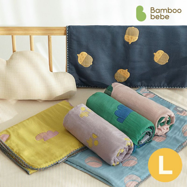 밤부베베 온마을 도톰 블랭킷 L 라지 130x100