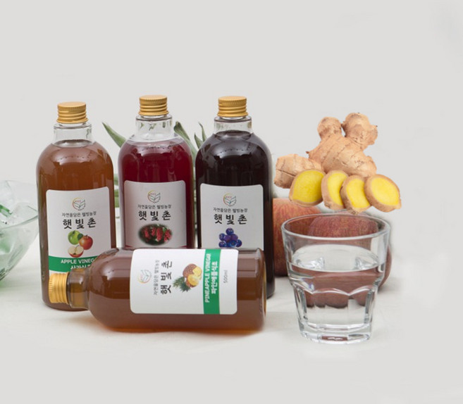 수제 자연발효 전통 과일식초 생강식초 500ml