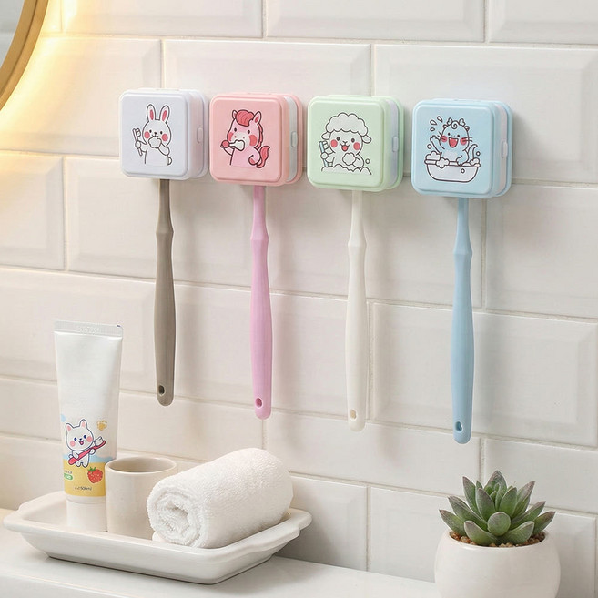 유토렉스 치카팟 무선 휴대용 칫솔 살균기 UV 살균 소독 가정용 유치원 학교 캠핑 사무실, 03.용(블루)