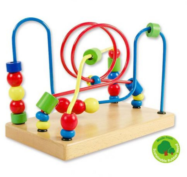 VIGA 비가 원목 베이비 롤러코스터 (12개월 이상), 1개