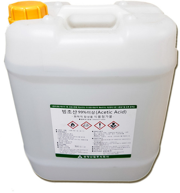 유니케미칼 빙초산 99% 20kg 고농도 식초 식품첨가물등급, 1개