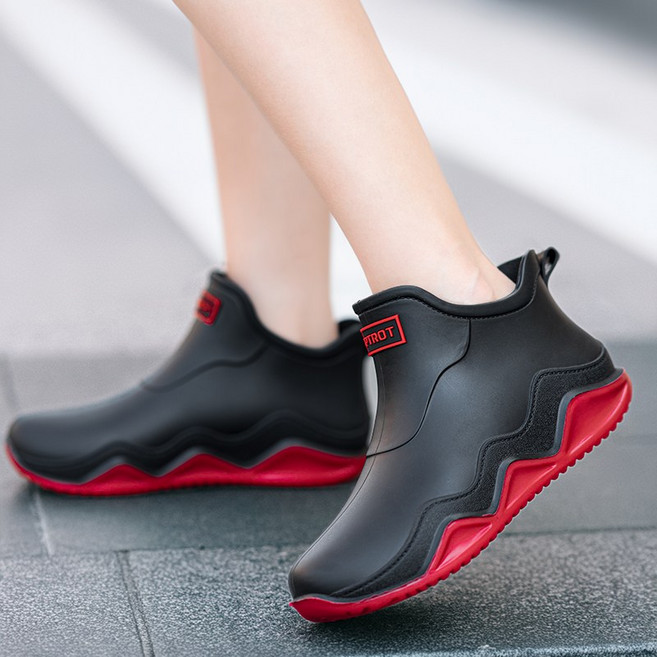 YANGTA 커플 패션 숏 데일리 방수 장마 가벼운 미끄럼방지 레인부츠