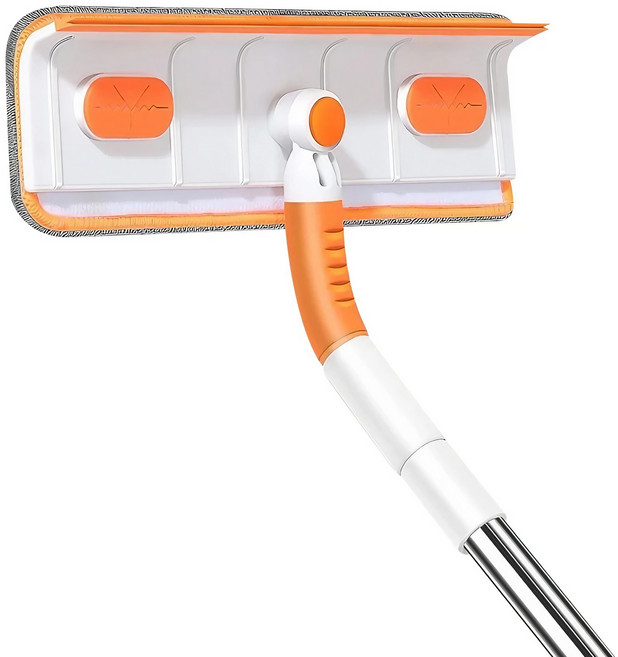 로커스 플랙서블 유리 청소 도구 양면 밀대, 밀대1개+청소패드3, 1세트