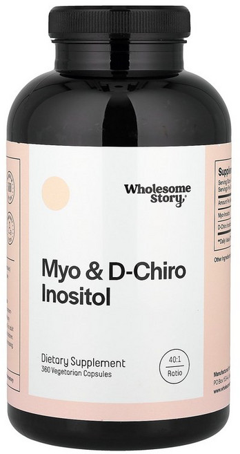 홀썸스토리 미오 앤 디카이로 이노시톨 360캡슐 Wholesome Story Myo D-Chiro Inositol, 120정, 360개