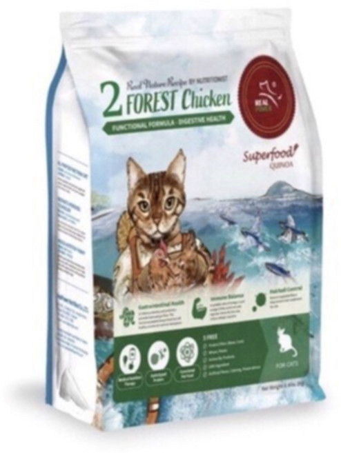 瑞威 2號 森林燉雞 貓飼料，消化道保健，藜麥配方，2kg/4kg, 2kg, 1個, 貓咪2號森林燉雞