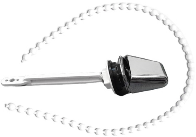 본라이프 국산 변기 측면 내림형 손잡이 구슬줄 양변기레버줄 원형버튼 호환 양변기 내림핸들 레버 손잡이 양변기내림 변기핸들 사각원피스, 측면내림핸들+구술줄, 1개