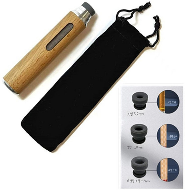 연초파이프 담배 파이프 담배 손잡이 휴대용 재떨이 연초 담배 스파이프 스틱 담뱃 담배 대, 색상, 1개, 우드색