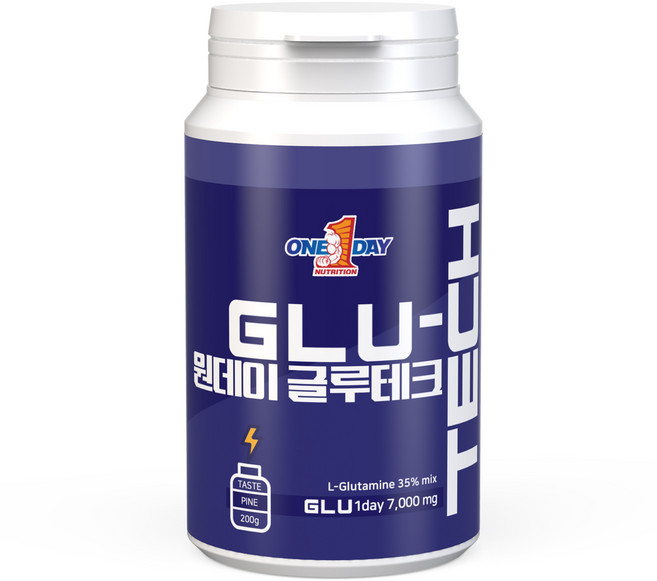 원데이뉴트리션 파인애플맛_L-글루타민 엘글루타민 글루테크, 200g, 1개