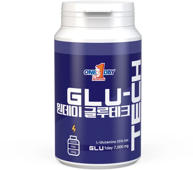원데이뉴트리션 파인애플맛_L-글루타민 엘글루타민 글루테크, 200g, 1개 - 쿠팡