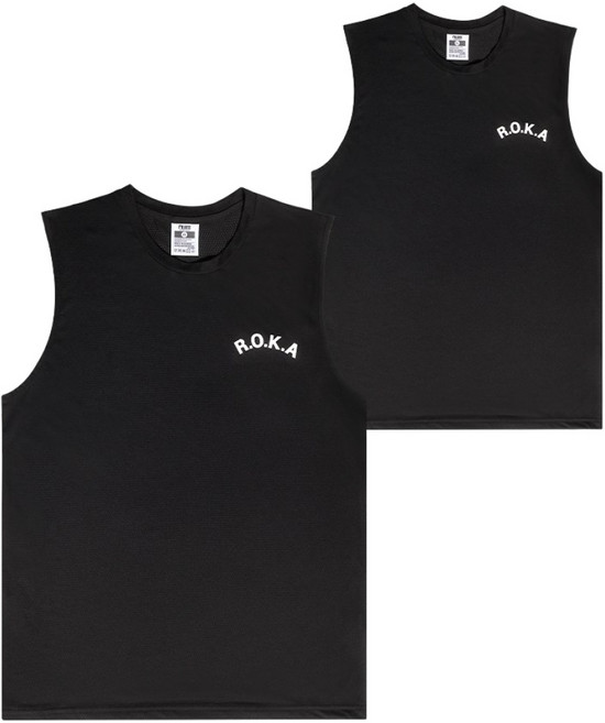 [2P] 국산 쿨론 로카 민소매 나시 검정 PX 로카티 ROKA 정품 남성나시 헬스 운동복 스포츠