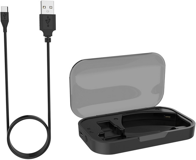 XIHAMA 플랜트로닉스 보이저 레전드 충전 케이스 Plantronics Voyager Legend / 헤드셋 미포함, 검은색 (헤드셋 미포함)