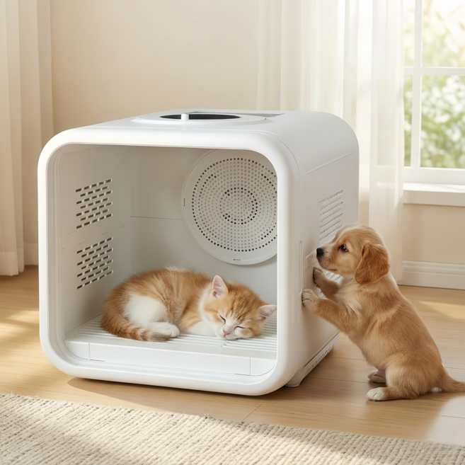 Aurevit 펫드라이룸 강아지 드라이룸 고양이 드라이룸 애견드라이룸, 흰색, 1