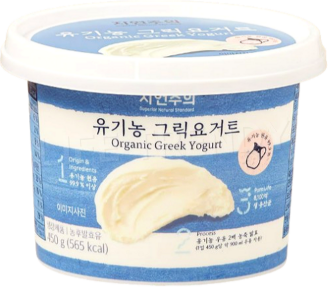 자연주의 유기농 그릭요거트, 1개, 450g