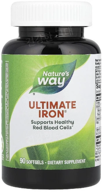 네이처스웨이 얼티밋 철분 아이언 90소프트젤 아이론 Iron, 1개, 90정 - 쿠팡