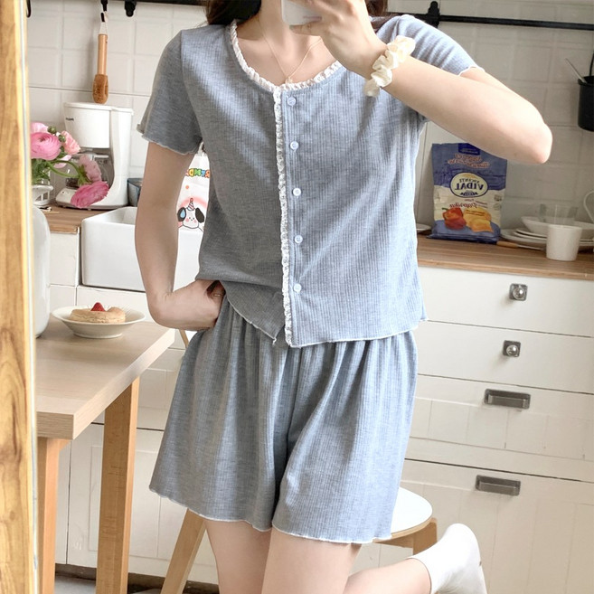 엘라운지 러블리 소녀감성 투피스 파자마 세트