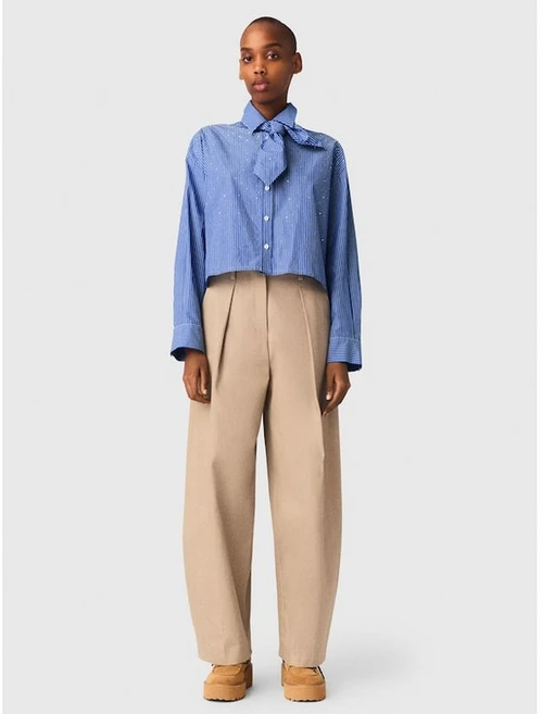 Shirt With Removable Handkerchief - Blue 1113013 - 쿠팡
