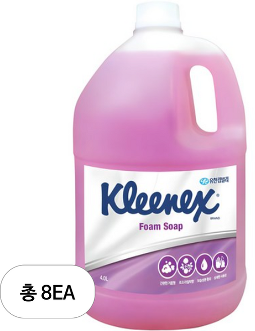 크리넥스 폼 솝 핸드워시, 4L, 8개