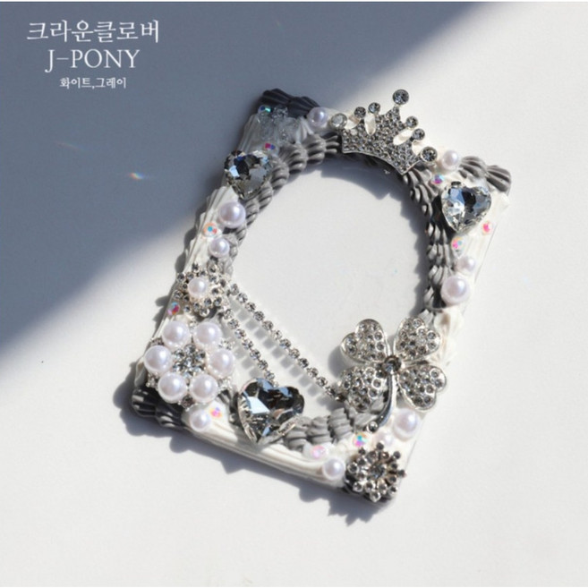 제이포니 데코덴 탑로더 꾸미기 2탄 재료 탑꾸 세트 포토카드 파츠, 04.크라운클로버, 1개, 혼합색상, 200g