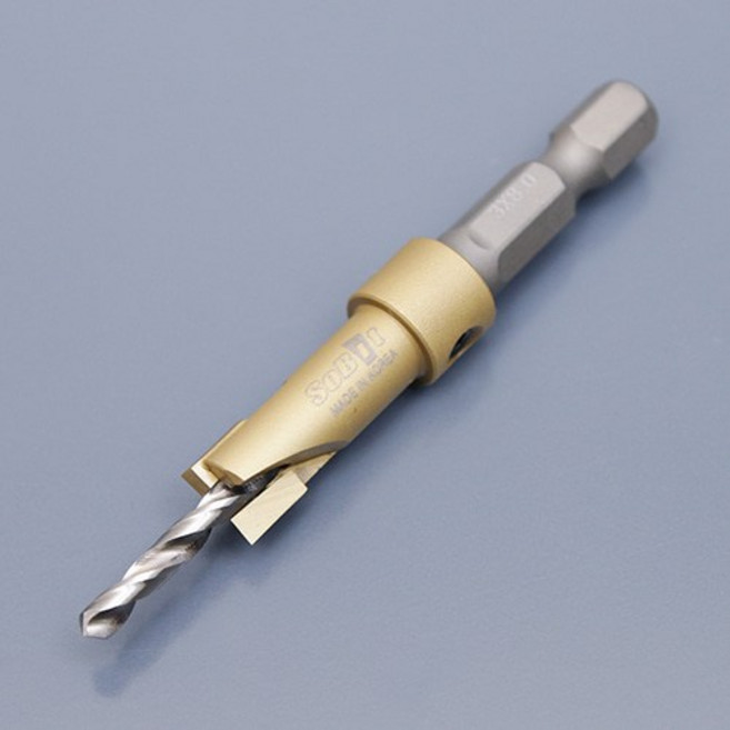 쏘비트 이중드릴비트 3 x 8mm 이중기리 평머리 국내생산 티타늄코팅, 1개