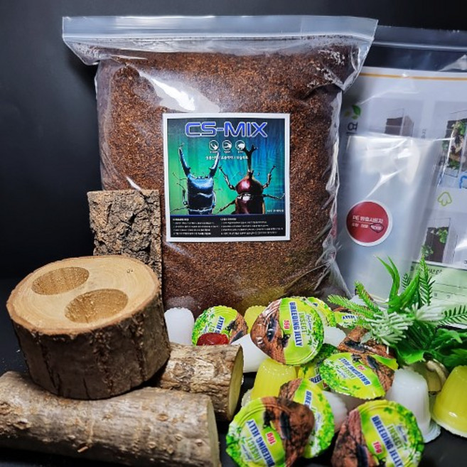 루나벅스 장수풍뎅이 사슴벌레 리필용 추가형 사육세트 1세트, 1개, 산란용 추가형 사육세트