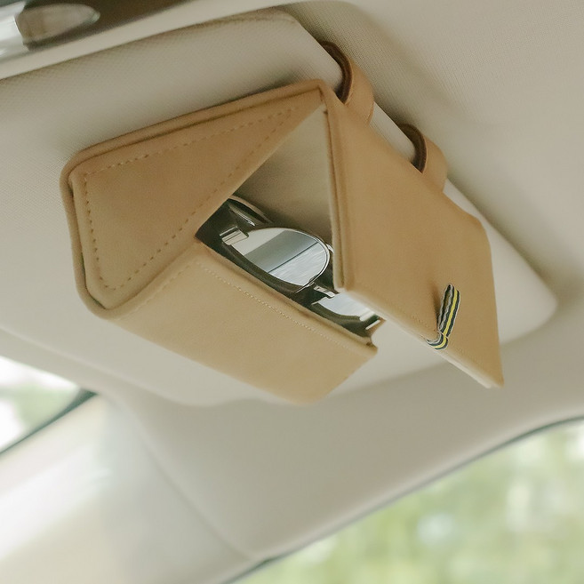 벤딕트 차량용 선글라스 파우치, 1개, 블랙