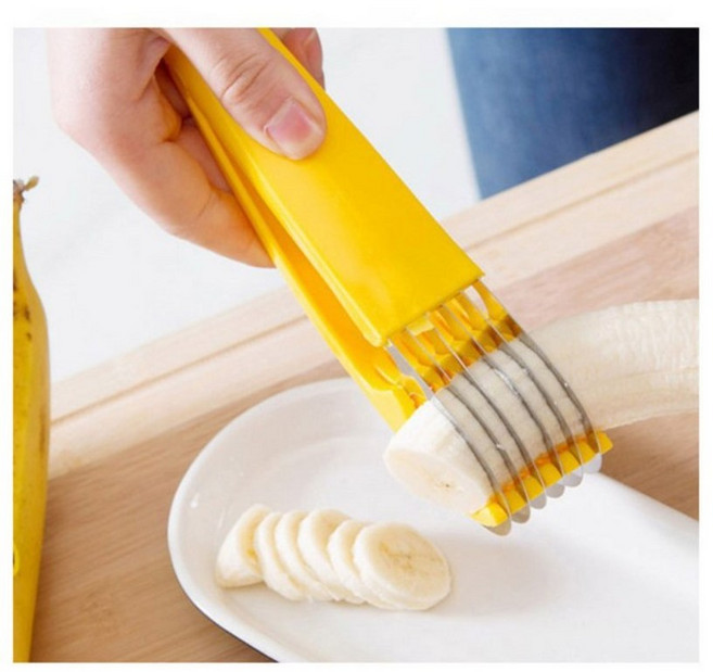 바나나 커터 안전채칼 만능슬라이서 류수영채칼 회전채칼 이채칼 스테인레스 스틸 K437, 단품