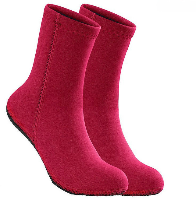 UPPERCUT 아쿠아삭스 네오프렌 아쿠아슈즈 다이빙 양말 프리다이빙 스쿠버다이빙 해루질 핀삭스 스노클링 스노쿨링 양말, 레드