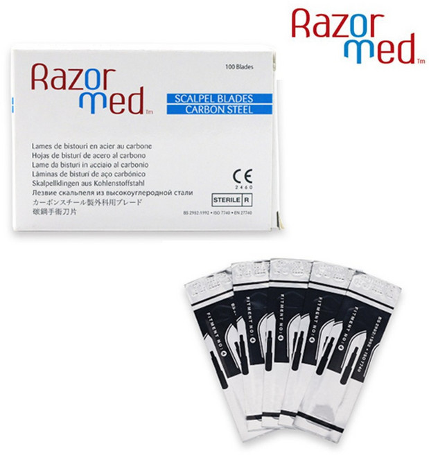 의료용 메스날 교체식 100개입 개별포장 식약처허가 CE인증 지퍼팩증정 탑메딕, 1개, 11호100개입