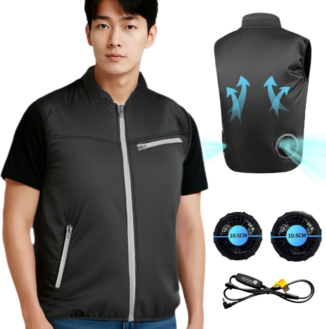 아이스 냉방 선풍기 조끼 여름작업복 K-2-2376