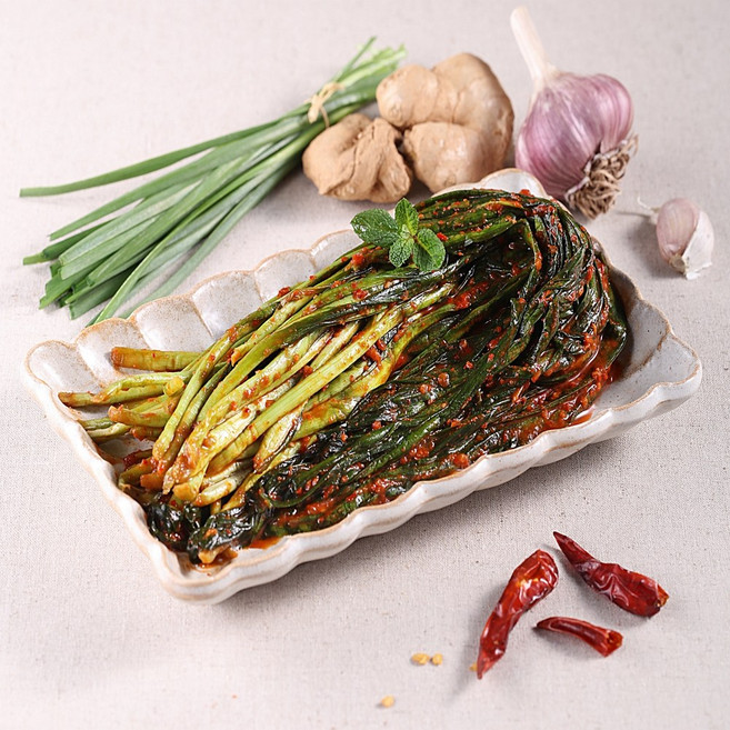 더바른김치 전라도 부추김치 1kg 국산 양념 김치주문 반찬, 1개