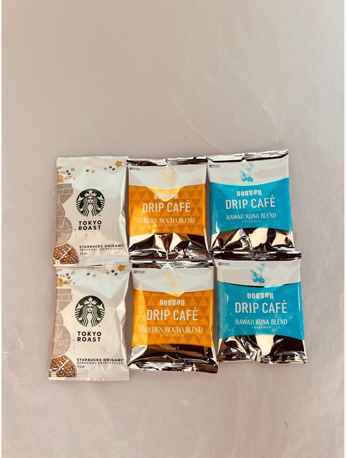 내맘대로 도쿄 스타벅스 X 도토루 드립백 샘플러 3 (3개입) 면세점선물, 샘플러3 A(3bags 모1+코1+도1)