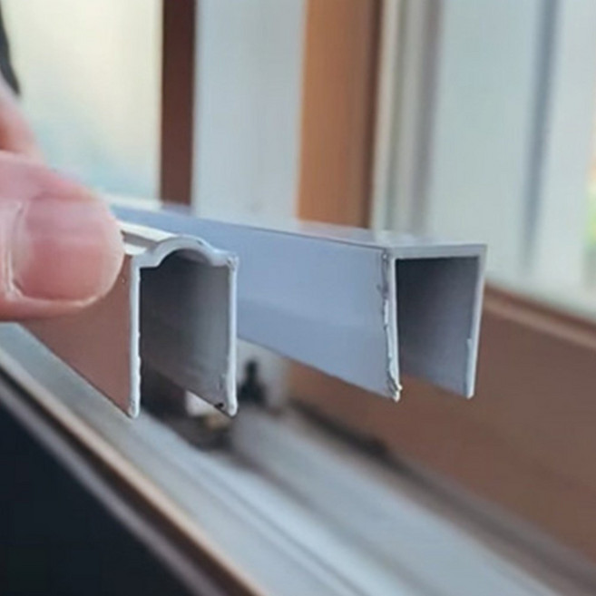 베란다 하이샤시 문틀 레일 보수용 ㄷ자 R자, 1개